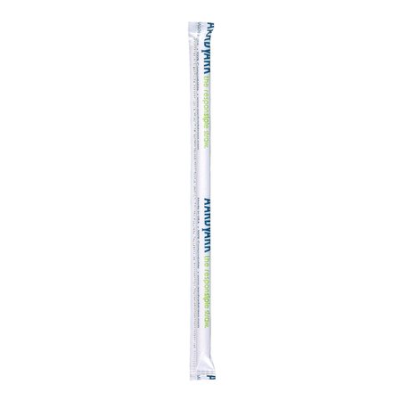 AARDVARK 7.75" White Wrapped Giant Paper Straws 2400 PK 61500211